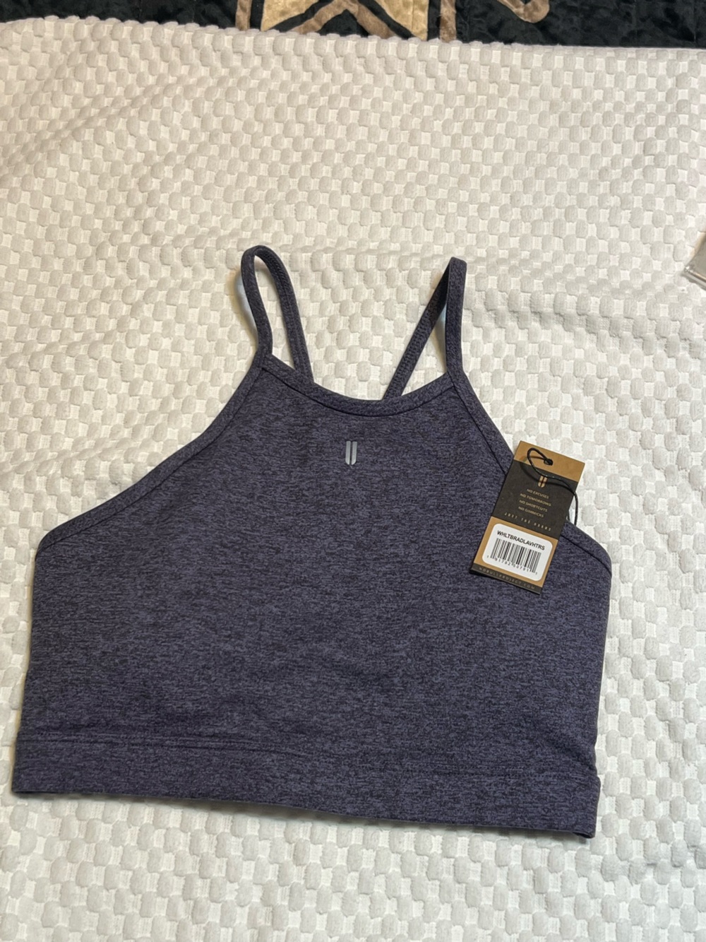 NOBULL Heathered Dark Navy Strappy Workout Camisole